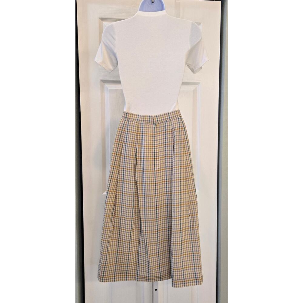 Burberrys Vintage Tartan novacheck pleated skirt Blokette Academia Rockabilly
